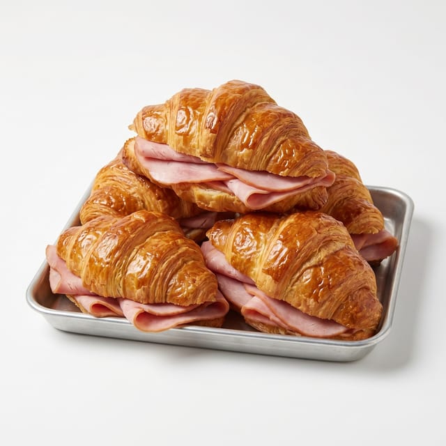 Croissant with Ham and Cheese.